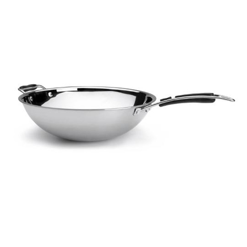 WOK TRIMETAL 30 CM FONDO PLANO MAIS