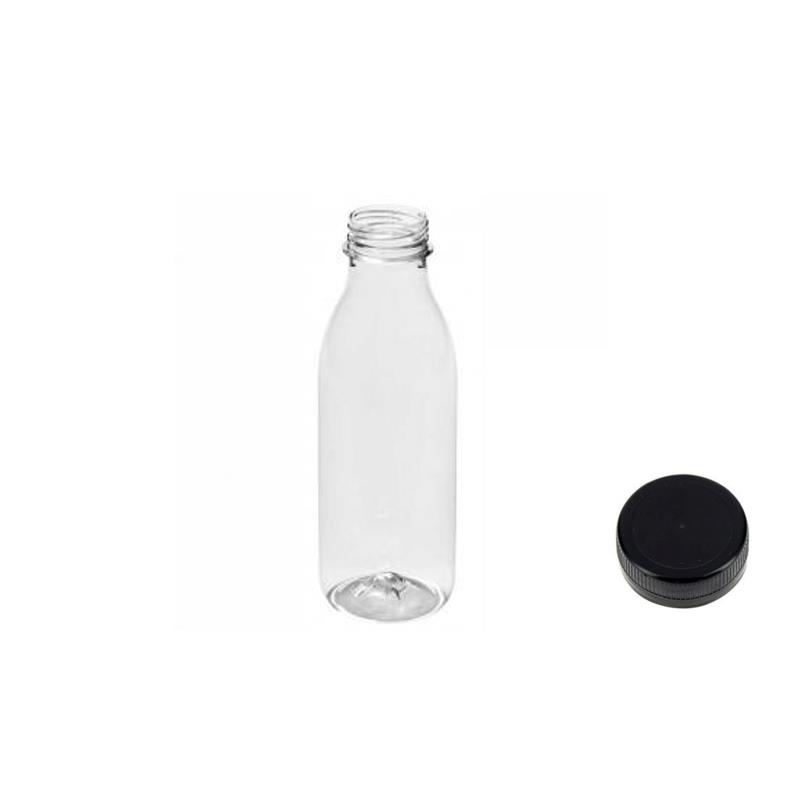 Botella de plástico imitación cristal