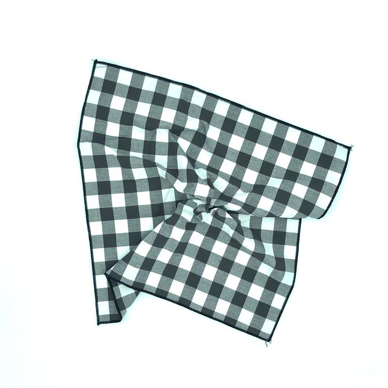 4 pcs servilletas de tela de algodón 40 x 40 cm colour azul y blanco de cuadros de colour verde gracias a su diseño de rayas 
