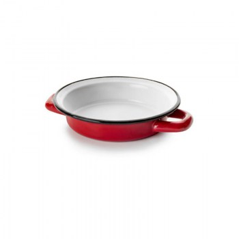 PLATO DE HUEVOS ESMALTADO ROJO FILO NEGRO 18 CM0.jpg