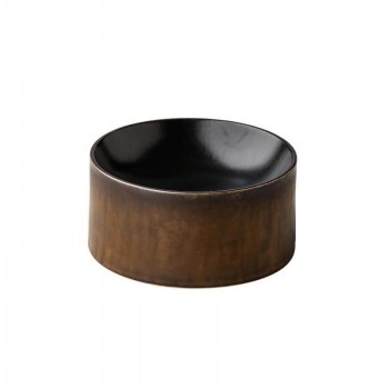 PLATO TORRE SATINADO NEGRO ORO Ø16X7.8CM 400 ML0.jpg